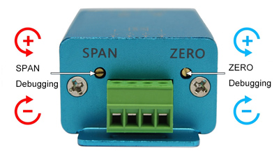Load cell amplifier span zero debugging